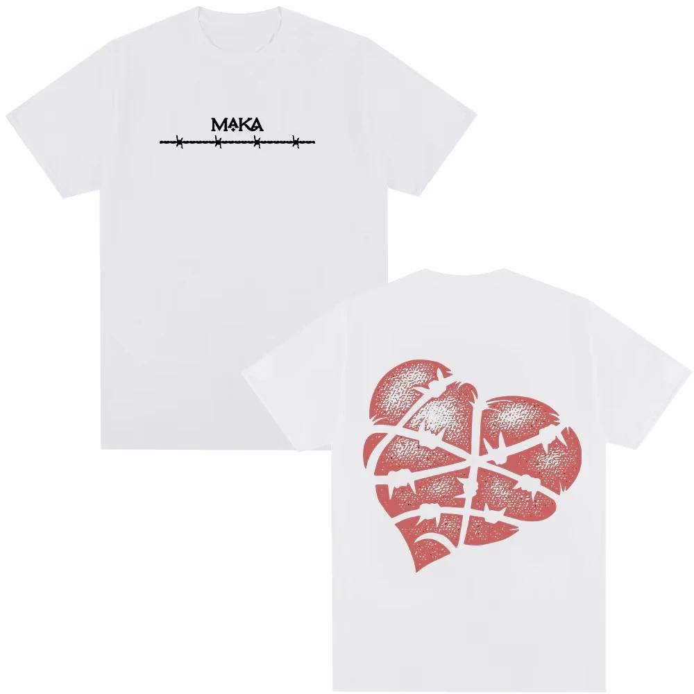 Rapper Maka Tour Merch Tshirt Mens Women Clothing Fashion Hip Hop Tshirts Cotton Casual Loose Short Sleeve T Shirt Streetwear