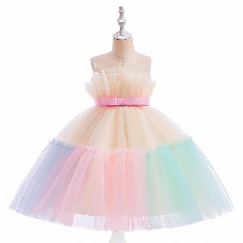 Flower Girl Dress For Wedding Baby Girl 5-10 Years Birthday Outfits Children's Girls First Communion Dresses Girl Kids Party Wear