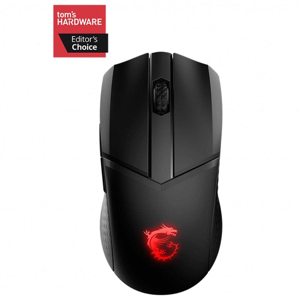 MSI CLUTCH GM41 LIGHTWEIGHT WIRELESS Gaming Mouse with Lightweight Black High-Precision Sensor, MS496,