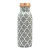 HOMES Copper Water Bottle 500 ML With Anti Oxidant Properties | Diwali Gifts for Family and Friends 100% Copper Water Bottle (Grey, 500 ML)