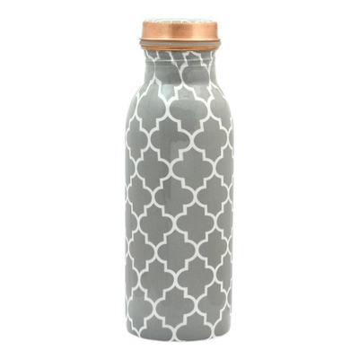 Copper Water Bottle 500 ML With Anti Oxidant Properties | Diwali Gifts for Family and Friends 100% Copper Water Bottle (Grey, 500 Ml)