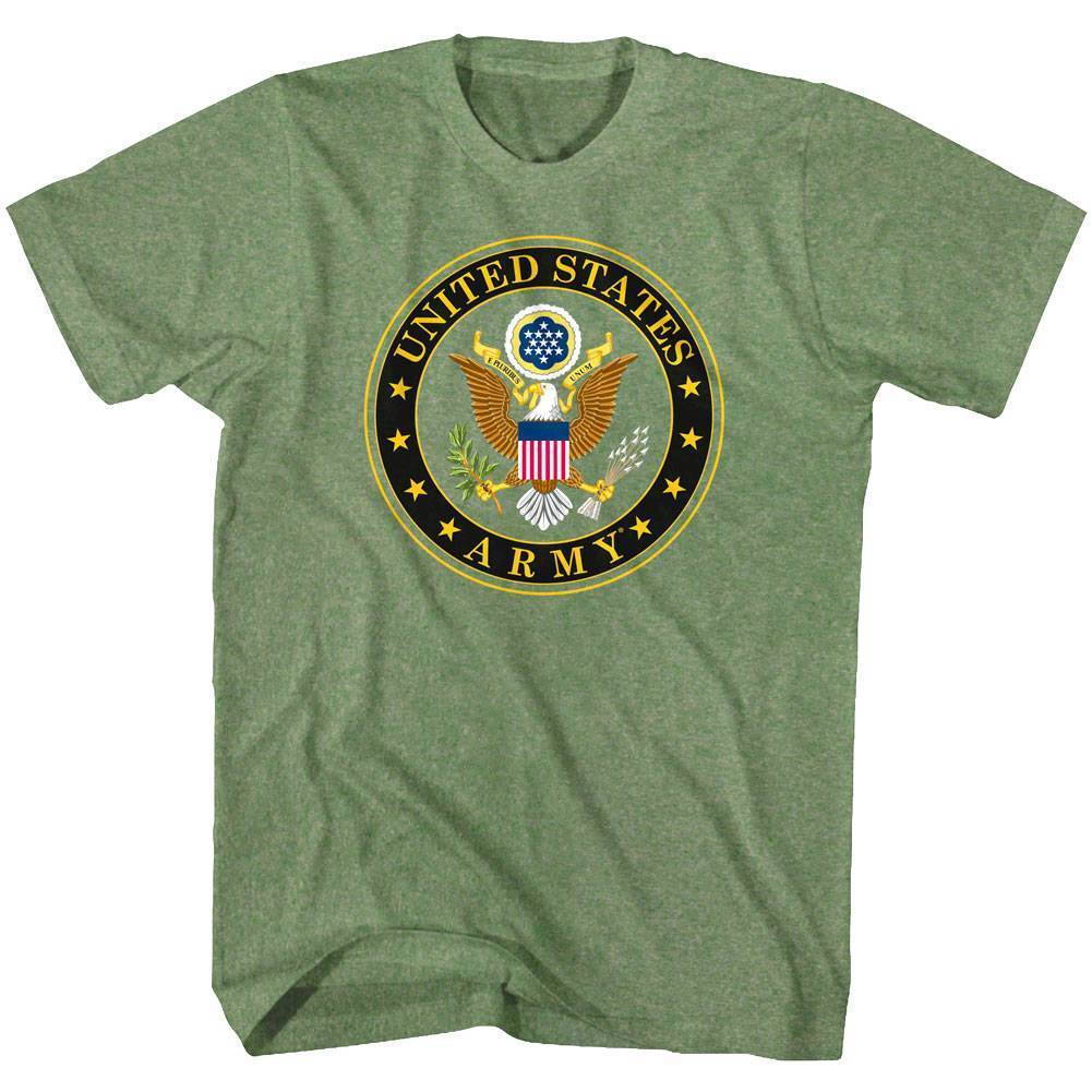 United States of America Army Eagle Seal Men T Shirt US Military Green Soldier XXXXL
