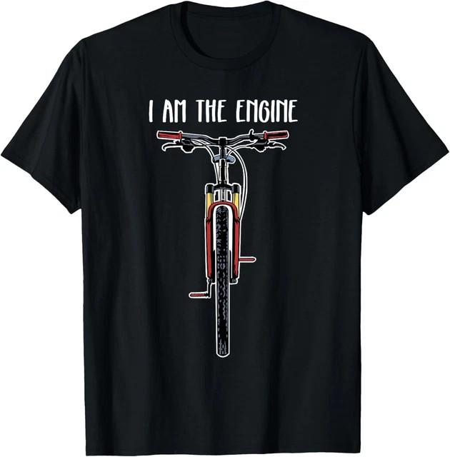 Funny Bicycle I Am The Engine T-Shirt Size L & XL T-Shirt