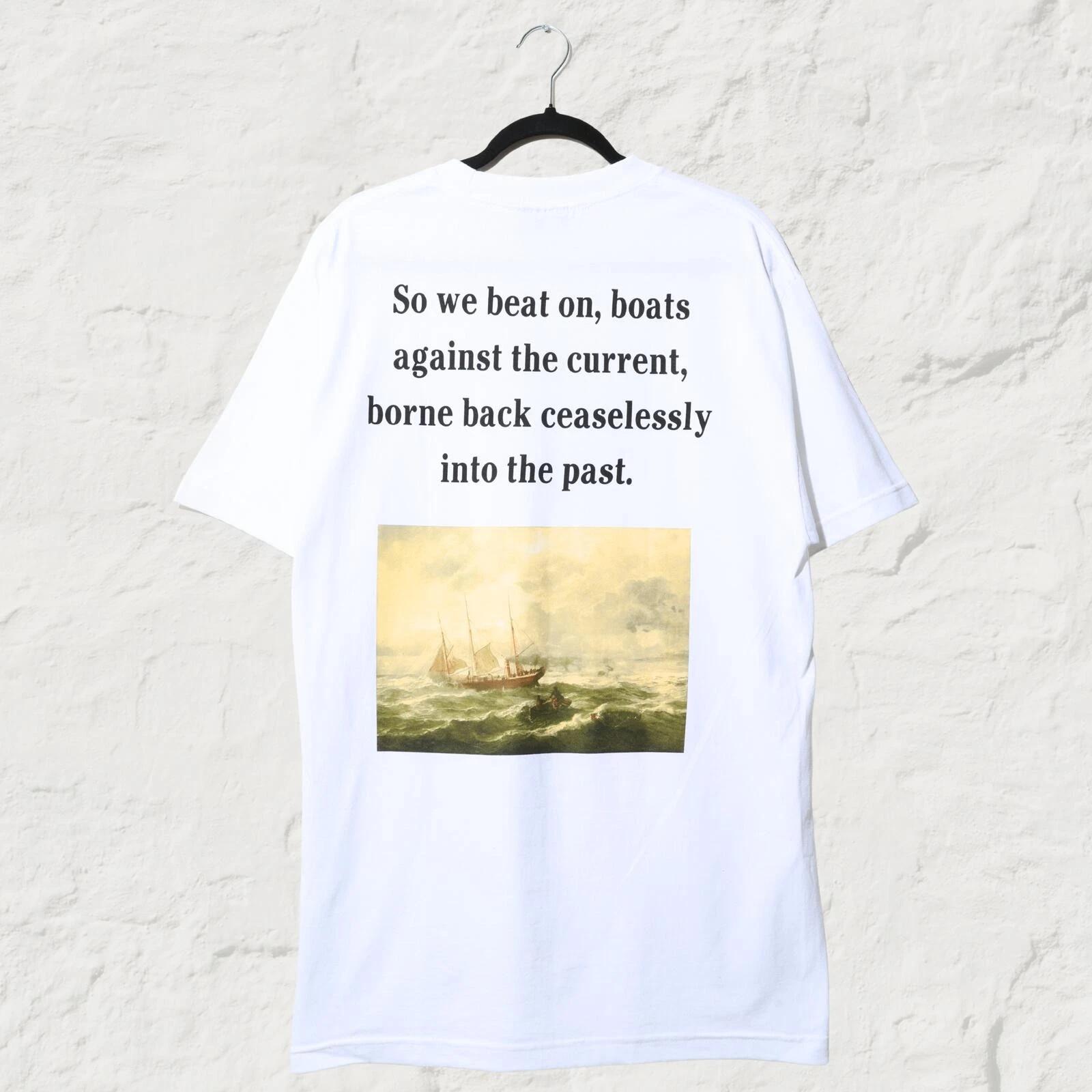 The Hundreds Boats Against Shortsleeve Tee White Graphic T-Shirt L 3XL