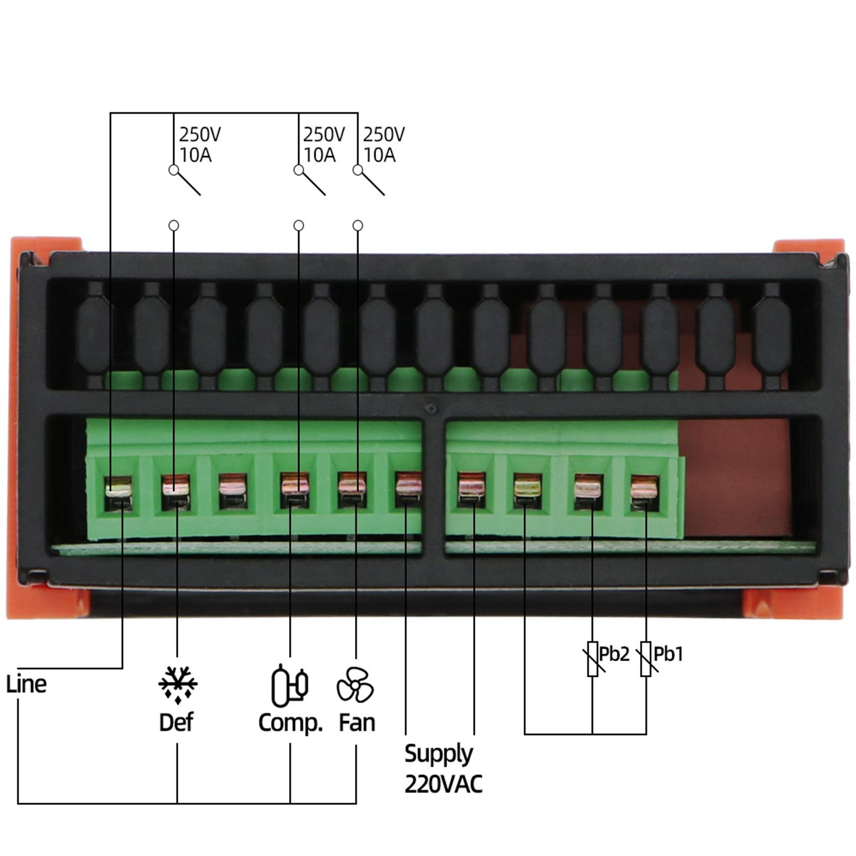 

BHBL ETC-974 Digital Temperature Controller Microcomputer Thermostats Thermostat Refrigeration Alarm 220V Sensor China Mainland