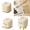 Space Saving Mini Trash Bin for Desk Press To Open Lid Plastic for Home and Office