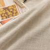 Simple Linen Style Tablecloth - Thick Solid Color Rectangular Dining Table Cover, Luxury Textured Table Runner for Center Table & Home Decor
