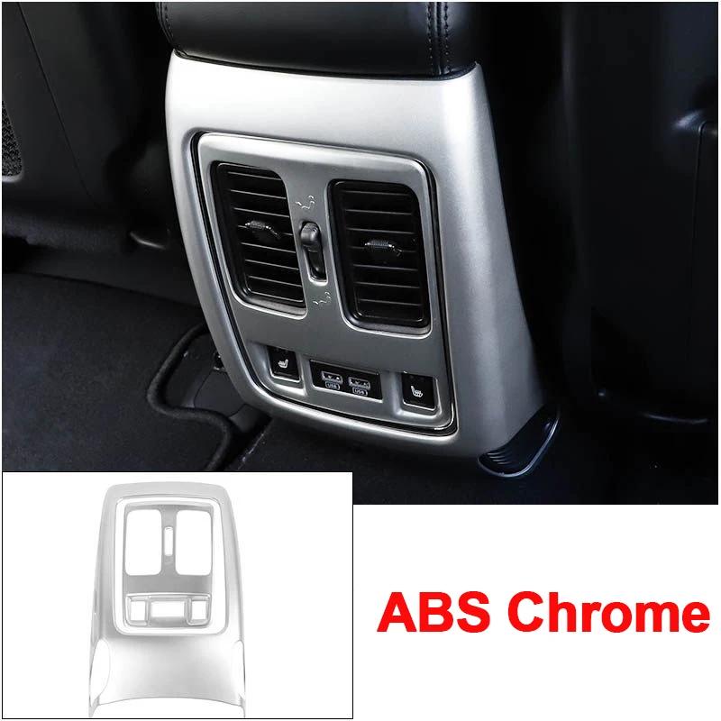 For Jeep Grand Cherokee 2014 2015 2016 2017 2018   Car Back Rear Air Conditioner Outlet Vent Frame Cover Trim Accessor