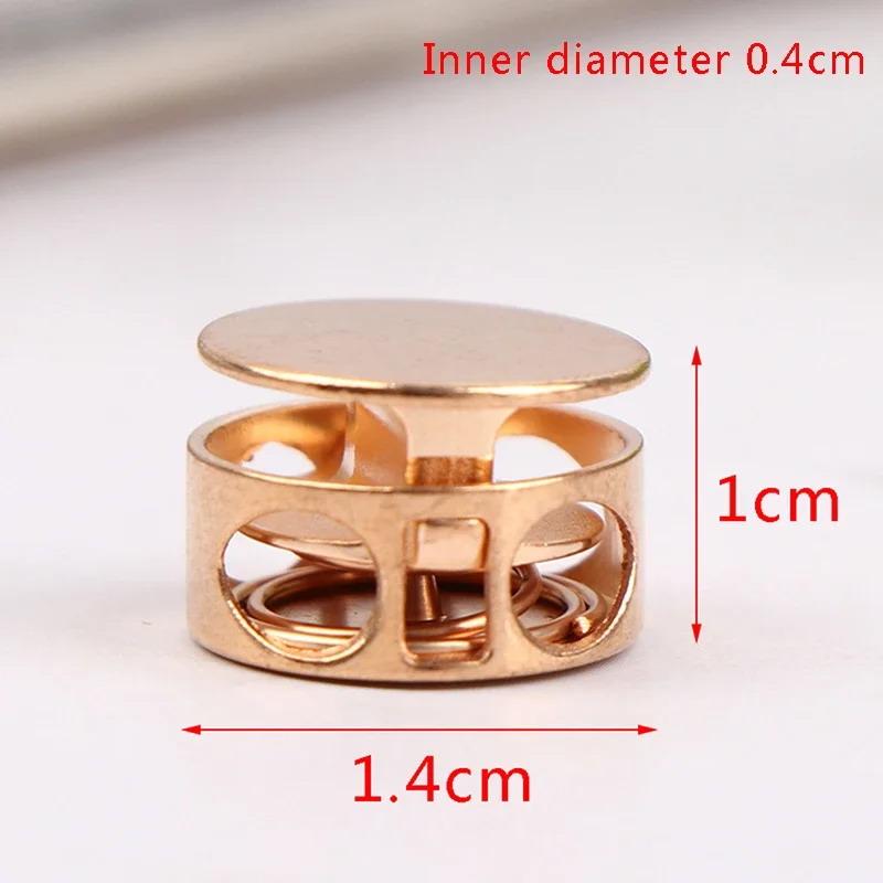 10Pcs Metal Rope Lock Clips Set 2 Hole Design Heavy Duty Adjustable Stopper Buckles for Camping Tent Guyline Adjustment