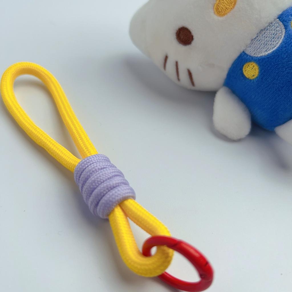 Paracord Keychain Wristlet Bag Charm Braided Strap Key Ring Rope Keychain Lanyard for Car Keys Phone