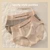 Ladies Spring and Summer Thin Sexy Sports Pure Cotton Antibacterial Ice Silk No Trace Briefs