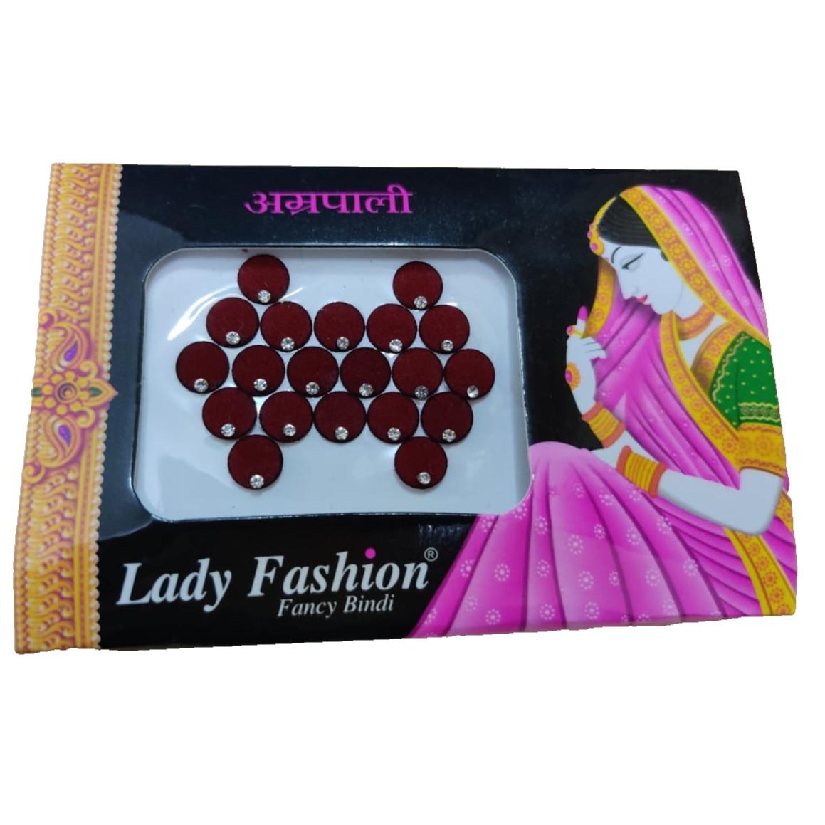 

@ Velvet Maroon Bindi With Shiny Stone For Women 6Gm Zr-8076-60%Off
