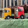 1/50 Alloy Diecast Truck Head Car Model Toys Simulation Engineering Transport Vehicle Pull Back Container Head Metal Toy for Boy