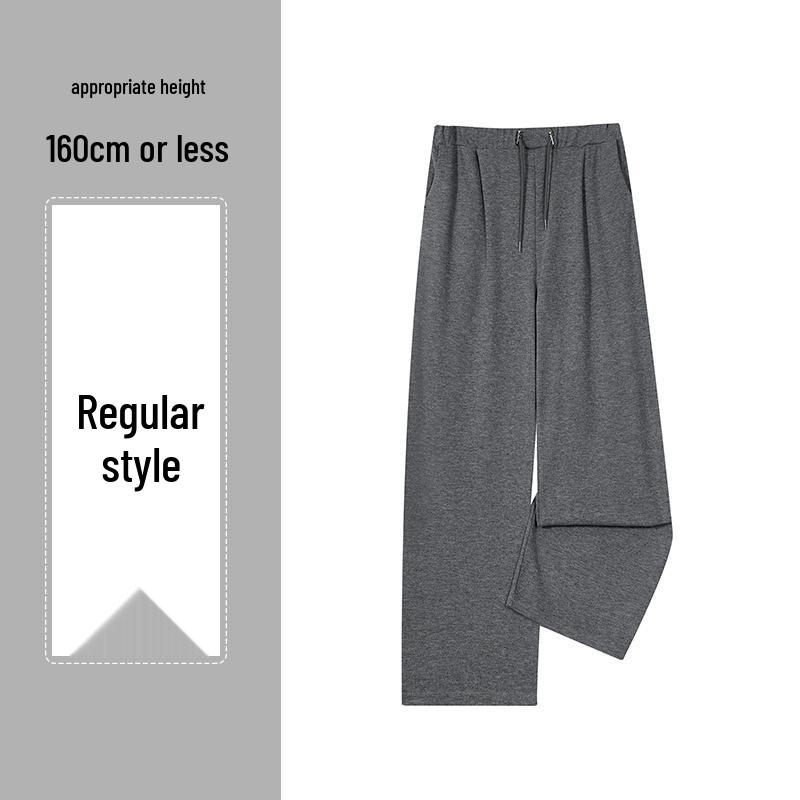 

Maternity Wide-Leg Straight Pants with Plus Velvet - Loose, Casual, and Ideal for Spring and Autumn L