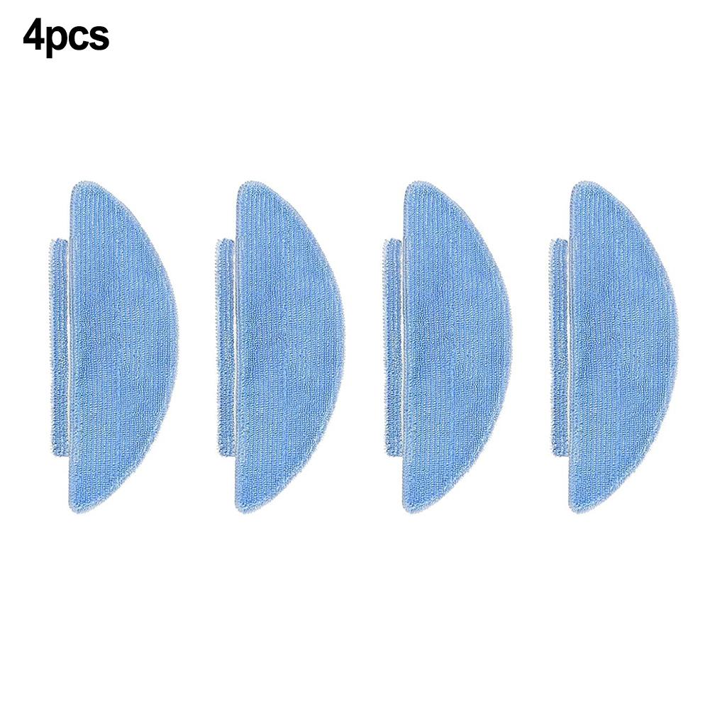 4 Pack Mop Cloths for ZACO A10 Pro Robot Vacuum Cleaner Accessories Microfiber Replacement Kit for Efficient Cleaning