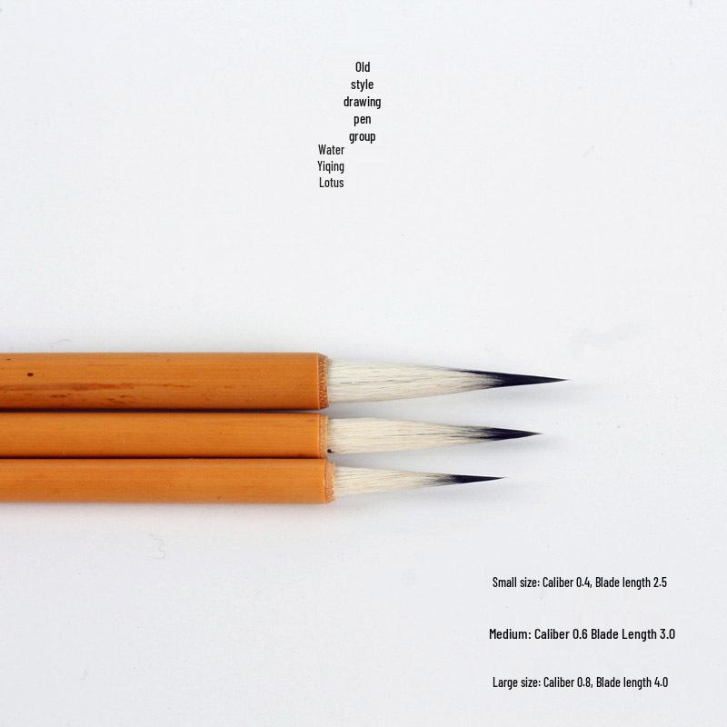 

Clear Lotus Ink Wash Fine Liner Brush - Gongbi & Xieyi Painting for Beginners & Professionals