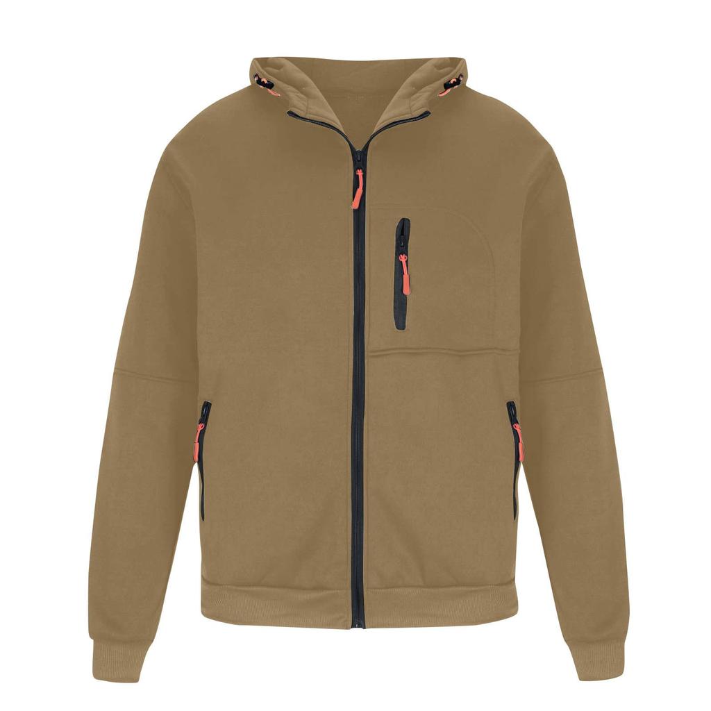 Giacca con cerniera da uomo, giacca cardigan casual retrò a maniche lunghe