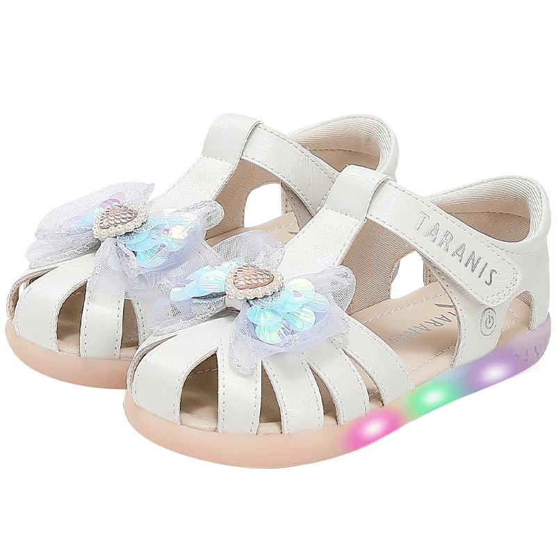 Taranis Girls LED Light-Up Princess Sandals 32