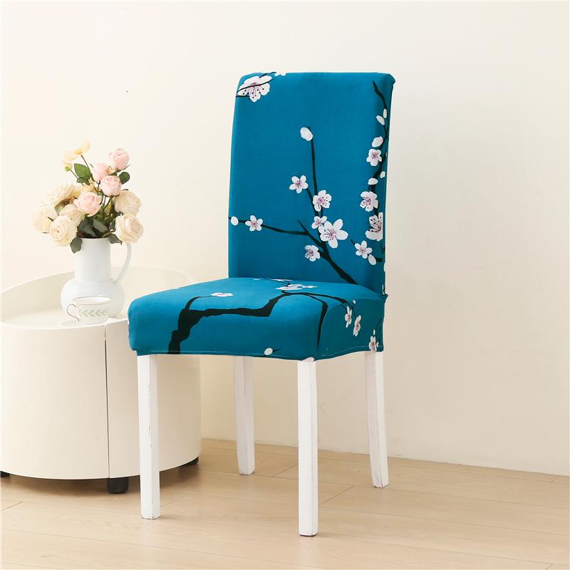 New Colors Chair Covers Floral Modern Slipcover for Dinning Room Wedding Stretch Elastic Furniture Protector