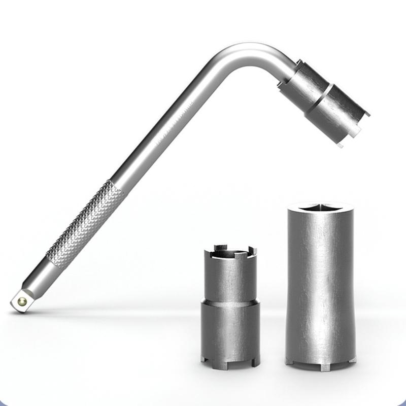 Motorcycle Clutch Maintenance Tool Twin Ended Nut Cap Removal for GY6 50 CG125 JH70 Durability Alloy Steel Construction