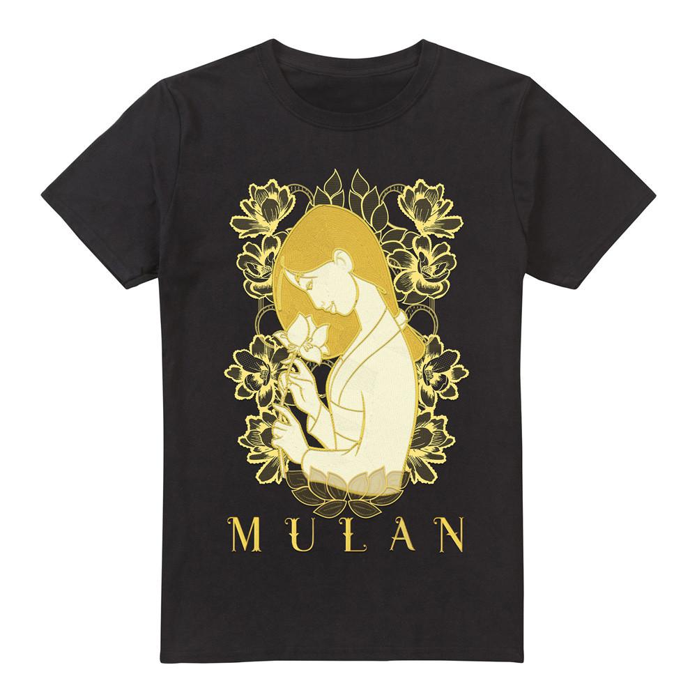 Mulan Golden Garden T-Shirt Black M