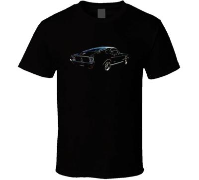 67 Mustang Fastback Rear View Musclecar Gift T Shirt