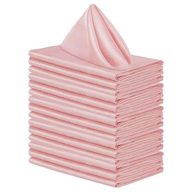 1Pc Polyester Napkin Cloth Table Dinner Plates Linen Handkerchief Towel For Hotel Wedding Party Events DIY Decoration