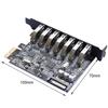 SuperSpeed USB 3.0 7 Port PCI-E Express Card with a 15pin SATA Power Connector PCIE Adapt VL805 and VL812 Chipsets