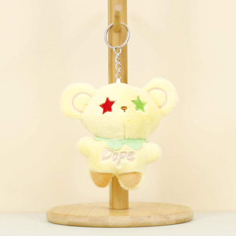 Adorable Star Bear Plush Keychain Cute Mini Teddy For Bags
