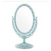 Retro European Heart-Shaped Double-Sided Desktop Makeup Mirror