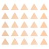 60pcs Wood Triangle Slices Blank Cutouts With Hole Smooth Eco-Friendly For Diy Craft Painting Wedding Christmas Decorations