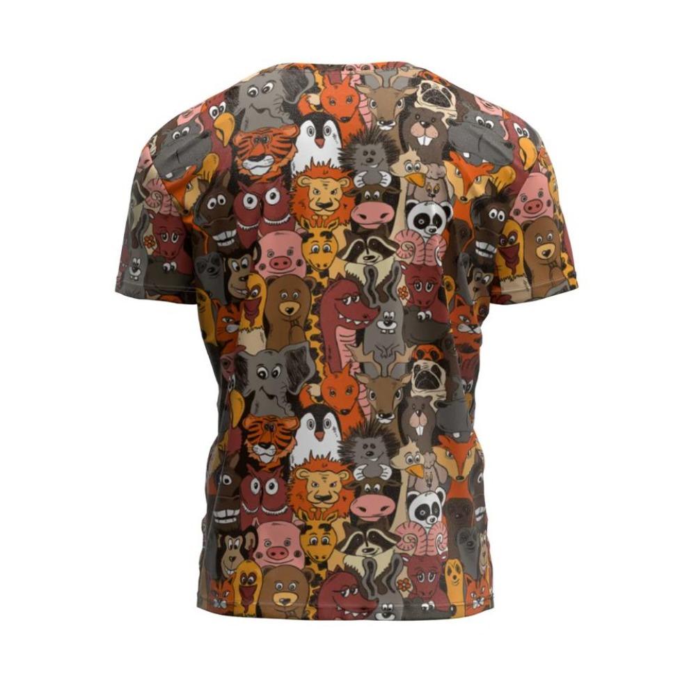 T-shirt z nadrukiem 3D