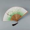 Elegant Fan Hall Retro Style Folding Fan Female Summer Japanese Style Portable Portable Tassel Small Folding Fan Chinese Style Han Costume Fan