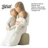 Resin Family Love Statue Mother Holding Baby Figurine for Bedroom Desk Healing Home Ornament Heartwarming Decor Ornament Gift New Mom Shower