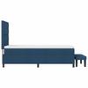 Boxspring Bed with Headboard Blue 90 X 190 Cm Fabric