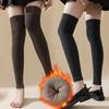 1-20Pairs Over Knee Fleece Lined Thermal Leg Warmers for Women Thick Terry Loop Knee Protector Winter Home Outdoor Sports Cozy