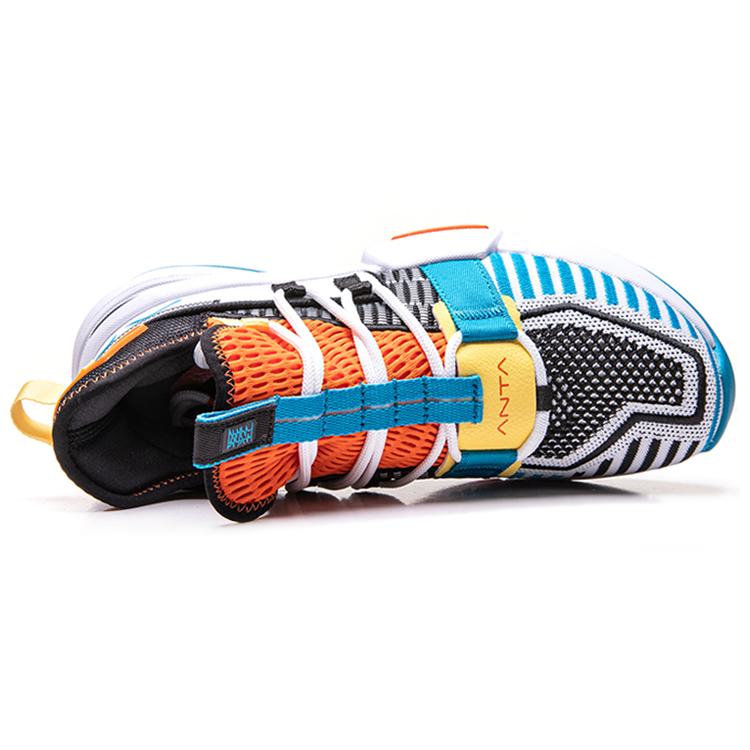 New Anta Craze 1 Slip Resistant Mid Top Performance Basketball Shoes Men's White 112021609-8