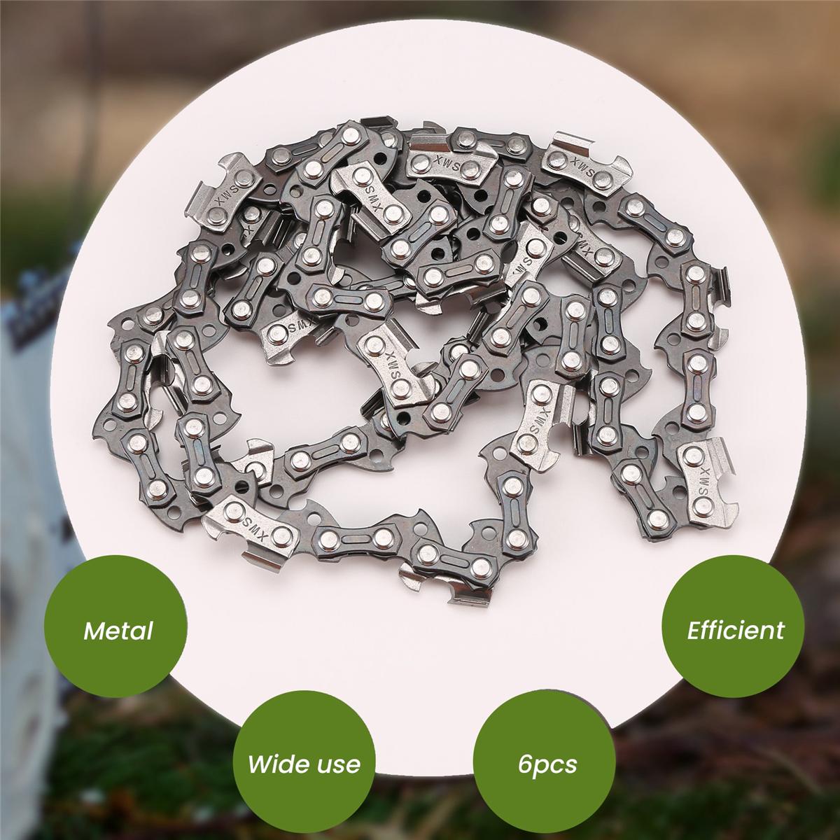 

2025+ 6PCS 14 Inch Metal Chainsaw Chain 3/8In LP Saw Chain 52 Electric Saw Accessory Replacement Chainsaw Saw Chain China Mainland