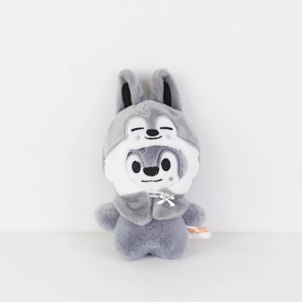 SKZOO Bang Chan 10cm Plush Doll with Cloak Keychain - SKZ Seoul Style