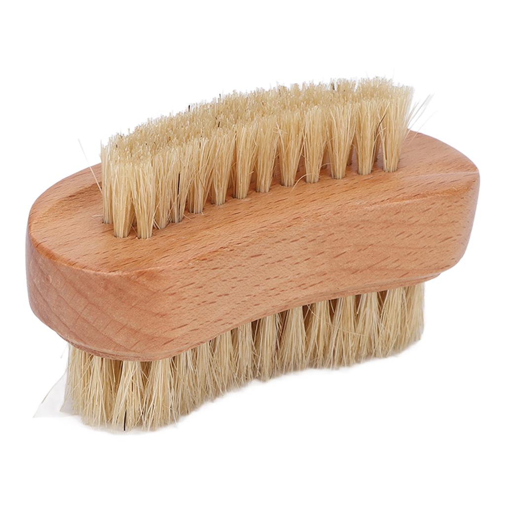 Toe Finger Nail Brush Wooden Double Sided Fingernail Toenail Cleaning Scrub Brush for Men Women