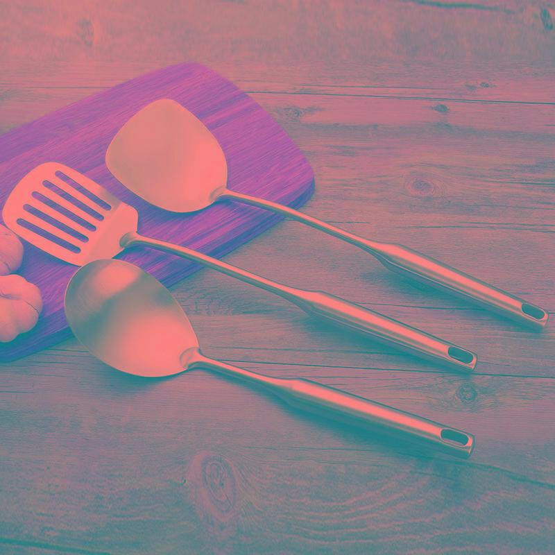 Ruhan 304 Stainless Steel Hollow Insulated Spatula