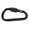 Aluminum Alloy Safety Buckle Keychain With Lock D-shape Carabiner Camping Hiking Hook
