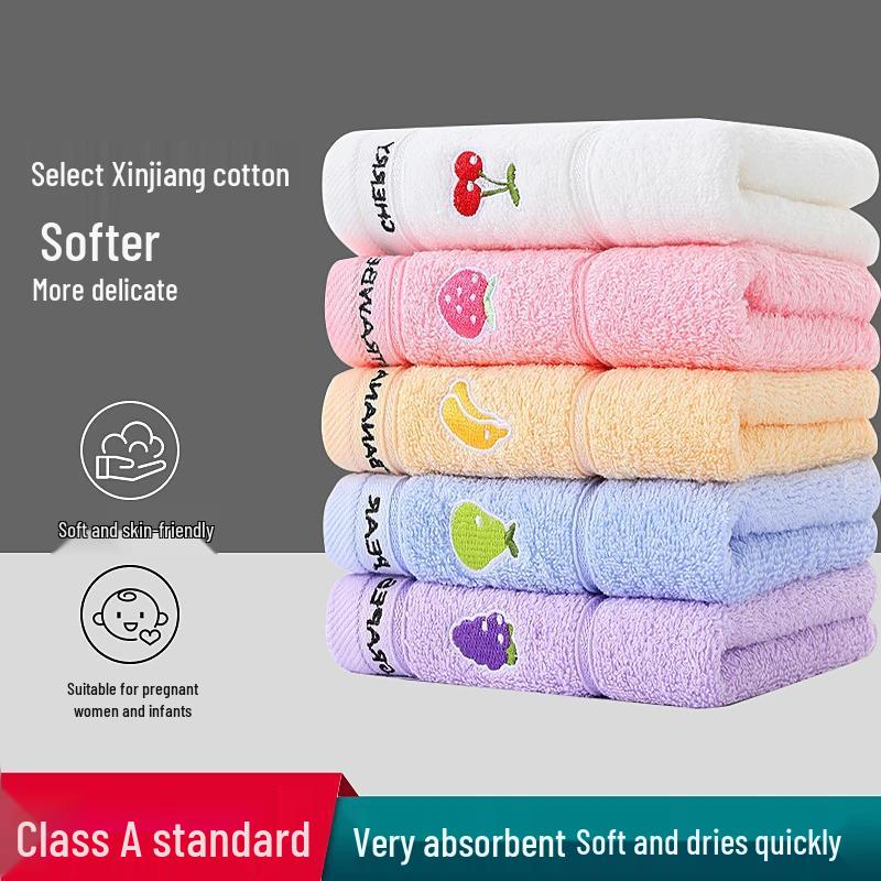 Newcomer Exclusive: Pure Cotton Children's Washcloth - Absorbent Face Towel with Free Shipping