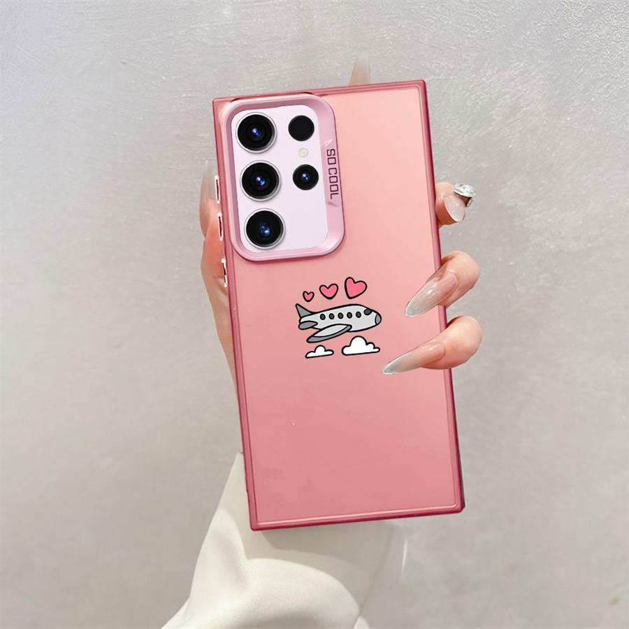 Case for Samsung Galaxy S21 S25Plus S23 S24 FE S25 S22 Ultra Note 20 Ultra S24Ultra S20 FE Soft Shell Aeroplane