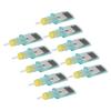 10pcs Flat Blade Tattoo Needles Disposable Smoothing Needle Stroke Tattoo Cartridge Needles for