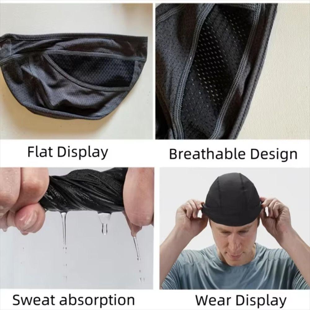 Quick Dry Helmet Inner Cap Sun Protection Running Sports Hat Lightweight Cycling Caps Motorcycle