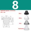 Snap-on Silicone Rubber Plug 3/3.5/4/4.5/5/6/6.5/7-14mm Soft Seal Hole Plugs Blanking End Cap T Type Hole Plug Cover Four Colors