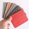 1Pc Pu Leather Id Card Holder Candy Color Bank Credit Card Box Multi Slot Slim Card Case Wallet Women Men Business Card Cover
