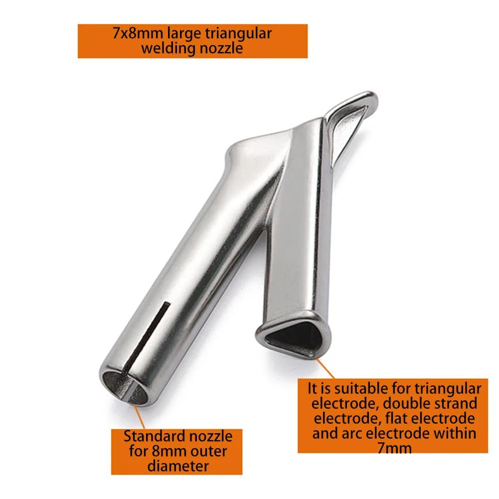 Welding Nozzles Quick Soldering Nozzle for Thermal Gun Weld Nozzle Hot Air PVC Soldering Tip Titanium Alloy Y Type 5mm / 7mm