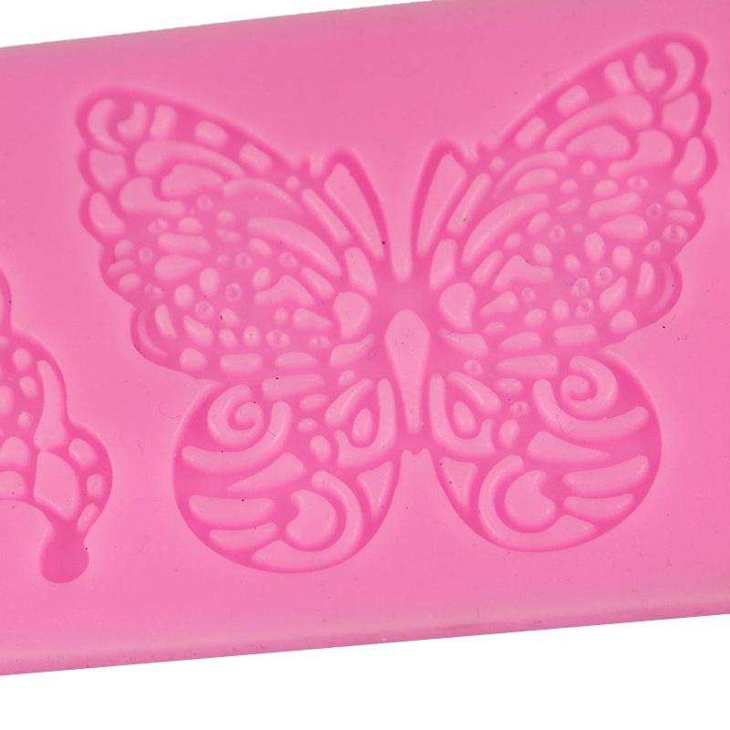 Silicone 3D Butterfly Fondant Mat Cake Mould Baking Mold Chocolate DIY Craft Tools